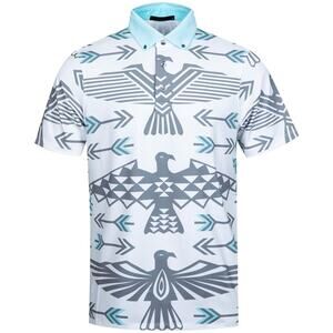 Greyson Rocky Mountain High Golf Polo Shirt Arctic White Mens Size M NWT $110